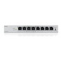 Zyxel GS1200-8HPV3 Switch de Escritorio Gestionado L2 8 Puertos Gigabit con 4 PoE+ y 68W, Web Managed, 16Gbps, Sin Ventilador