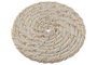 DKD Home Decor Set de 6 Posavasos de Bambú y Ratán Blanco y Natural 12x12x6 cm