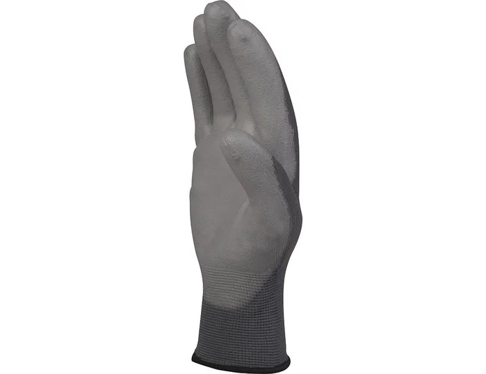 Deltaplus Guantes de poliéster antideslizante lavables talla 7 gris