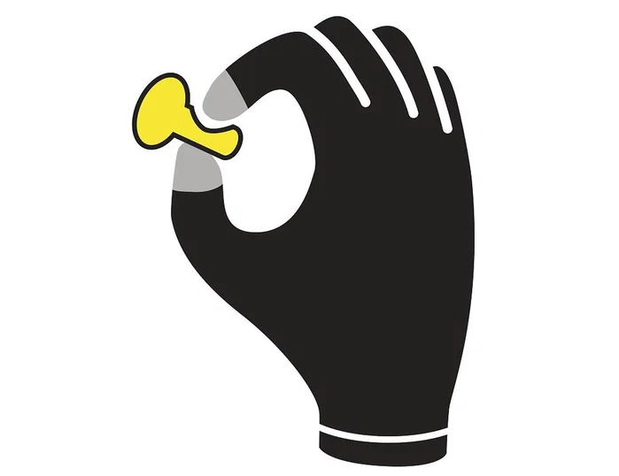 Deltaplus Guantes de poliéster antideslizante lavables talla 7 gris