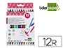Liderpapel Rotulador Duo Doble Punta Fina y Gruesa Caja de 12 Unidades Colores Surtidos Liderpapel Rotulador Duo Doble Punta Fina y Gruesa Caja de 12 Unidades Colores Surtidos