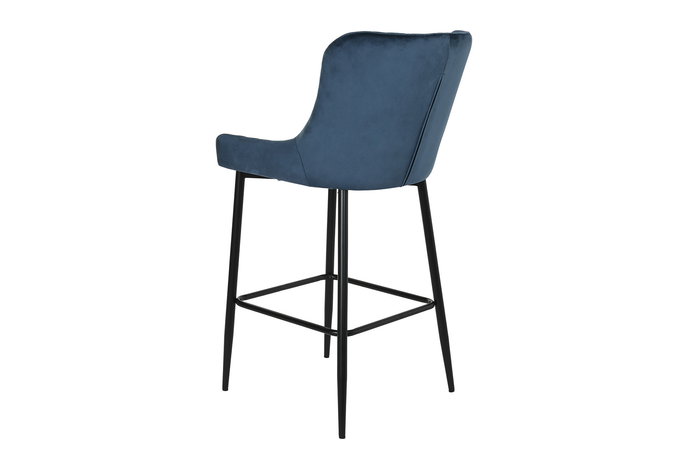 DKD Home Decor Taburete Moderno Azul Marino Poliester Metal 58 x 96.5 x 47 cm