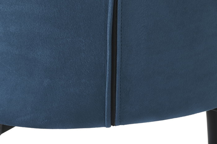 DKD Home Decor Taburete Moderno Azul Marino Poliester Metal 58 x 96.5 x 47 cm