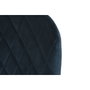DKD Home Decor Taburete con Patrón Rombo Azul Marino