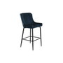 DKD Home Decor Taburete con Patrón Rombo Azul Marino
