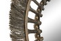 DKD Home Decor Espejo de Fibra Natural 60x60 cm