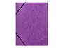 Q-connect Carpeta Solapas KF02171 Cartón Símil Prespán DIN A4 Violeta 320x243 mm