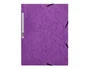 Q-connect Carpeta Solapas KF02171 Cartón Símil Prespán DIN A4 Violeta 320x243 mm