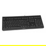 Cherry KC 1000 Teclado Alámbrico USB Negro QWERTY Portugués, Formato Completo con Teclado Numérico, Compatible con Windows
