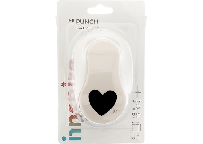 Innspiro Troqueladora de figuras Eva Foam Punch corazón 50mm