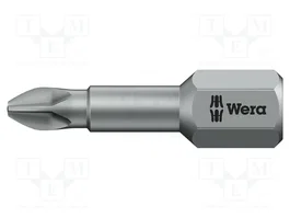 WERA Punta de destornillador Phillips PH1 TORSION 25 mm