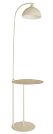 DKD Home Decor Lámpara de Pie con Mesa Blanco