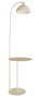 DKD Home Decor Lámpara de Pie con Mesa Blanco