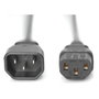 Digitus Cable de alimentación IEC C14 a IEC C13, 1,2 m