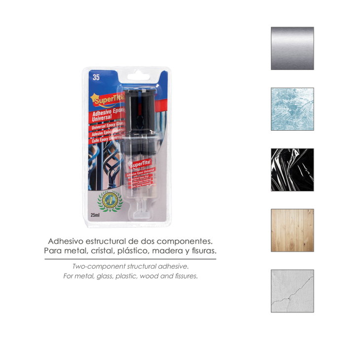 SUPERTITE Pegamento Epoxi 2 Componentes 25 ml.