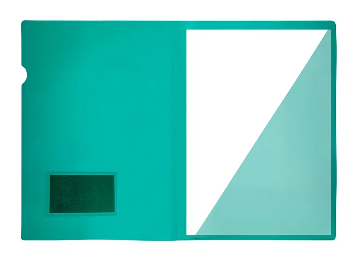 Liderpapel Carpeta dossier A4 con uñero, tarjetero y solapa interior, verde