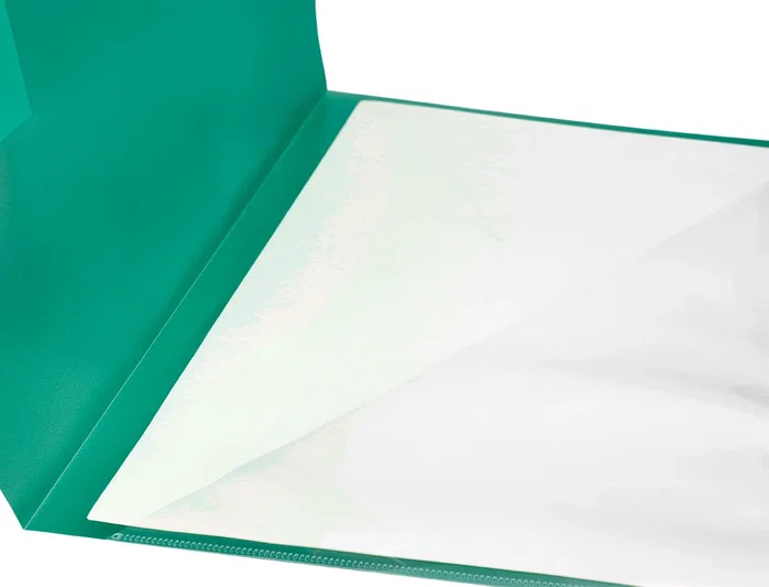 Liderpapel Carpeta dossier A4 con uñero, tarjetero y solapa interior, verde