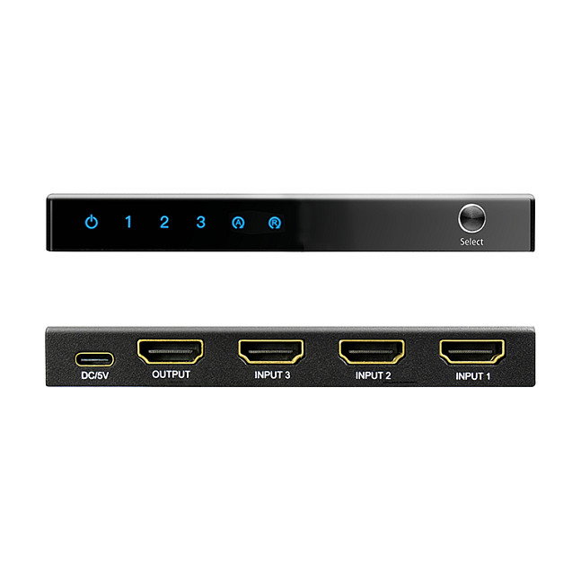 LogiLink Conmutador HDMI 3x1 Puertos 4K/60 Hz HDR
