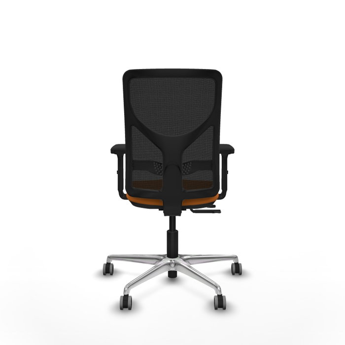 PIQUERAS Y CRESPO Silla de oficina Motilla Naranja y Negro