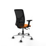 PIQUERAS Y CRESPO Silla de oficina Motilla Naranja y Negro