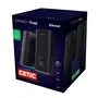 Trust Altavoz GXT 612 CETIC Bluetooth Inalámbrico y Alámbrico 18W 2.0 Canales, Negro con Iluminación RGB, Fabricado con 76% Plástico Reciclado