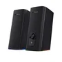Trust Altavoz GXT 612 CETIC Bluetooth Inalámbrico y Alámbrico 18W 2.0 Canales, Negro con Iluminación RGB, Fabricado con 76% Plástico Reciclado