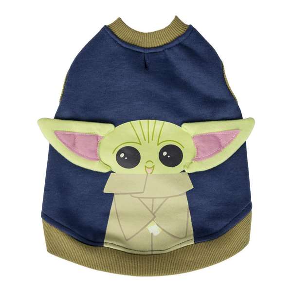 Sudadera Para Perro Aplicaciones Cotton Brushed The Mandalorian Azul
