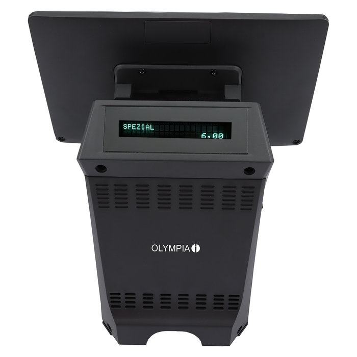 Olympia Registrierkasse T215K TPV Todo-en-Uno Negro, Pantalla Táctil LCD 15" (38.1 cm), Android 11 con Impresora Térmica Directa de 8 cm