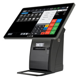 Olympia Registrierkasse T215K TPV Todo-en-Uno Negro, Pantalla Táctil LCD 15" (38.1 cm), Android 11 con Impresora Térmica Directa de 8 cm