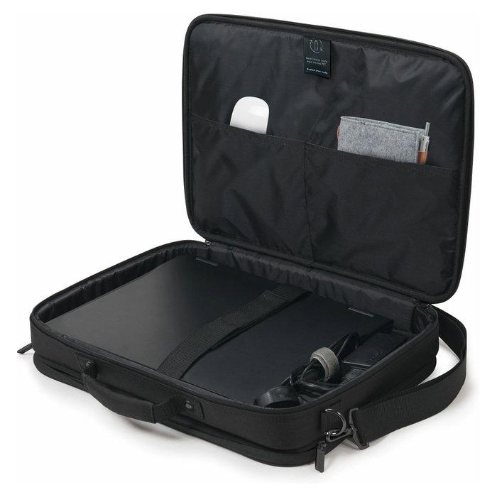 Dicota Eco Multi Plus BASE Maletín para Portátil 15.6 Pulgadas Negro Poliéster Reciclado