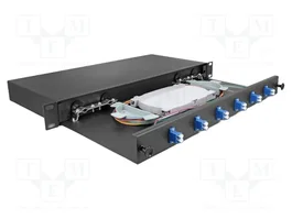 DeLOCK Caja de empalme de fibra óptica 19″ 6 x LC Duplex OS2 1U