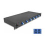 DeLOCK Caja de empalme de fibra óptica 6 x LC Duplex OS2 19″ 1U