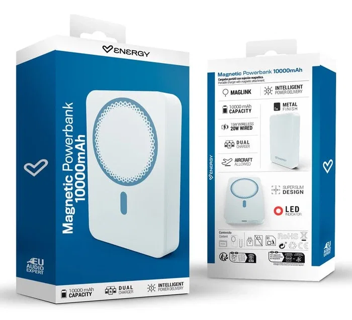 Energy Sistem Magnetic Powerbank 10000 mAh Azul Energy Sistem Magnetic Powerbank 10000 mAh Azul