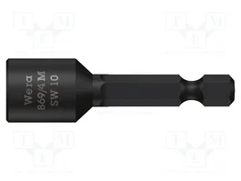 WERA Punta de destornillador vaso 6 ángulos HEX 13mm magnética