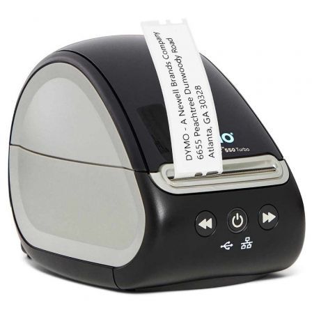 Dymo 2112723 LabelWriter 550 Turbo Impresora de Etiquetas Térmica USB Negra Dymo 2112723 LabelWriter 550 Turbo Impresora de Etiquetas Térmica USB Negra