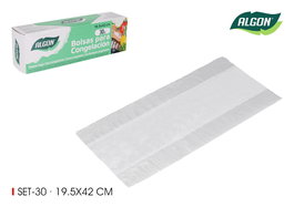 Algon Set de 30 Bolsas de Congelación 19.5 x 42 cm (24 Unidades)