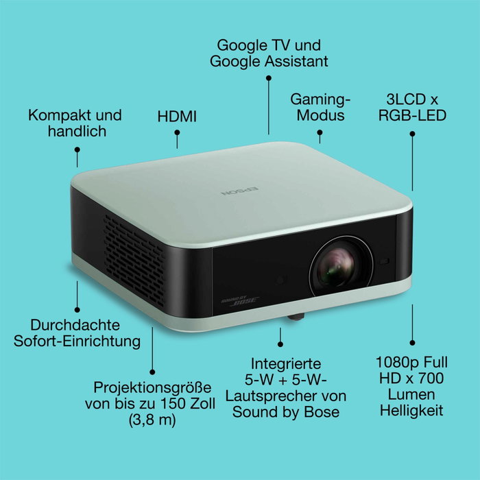 Epson Lifestudio Pop EF-61G Verde Hielo Full HD