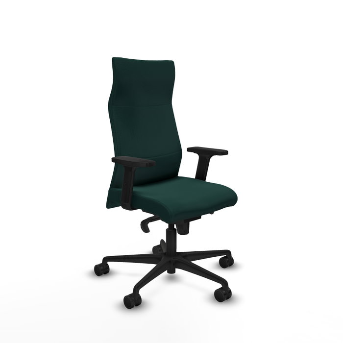PIQUERAS Y CRESPO Sillón Albacete con mecanismo Sincro, Brazos 2D, Verde botella PIQUERAS Y CRESPO Sillón Albacete con mecanismo Sincro, Brazos 2D, Verde botella