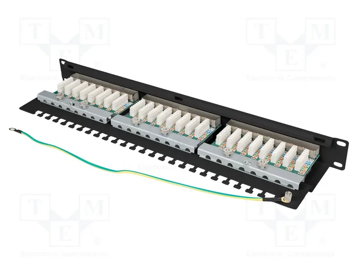 Lanberg Patch Panel 24 puertos 1U 19 pulgadas Cat.5e FTP blindado negro Lanberg Patch Panel 24 puertos 1U 19 pulgadas Cat.5e FTP blindado negro