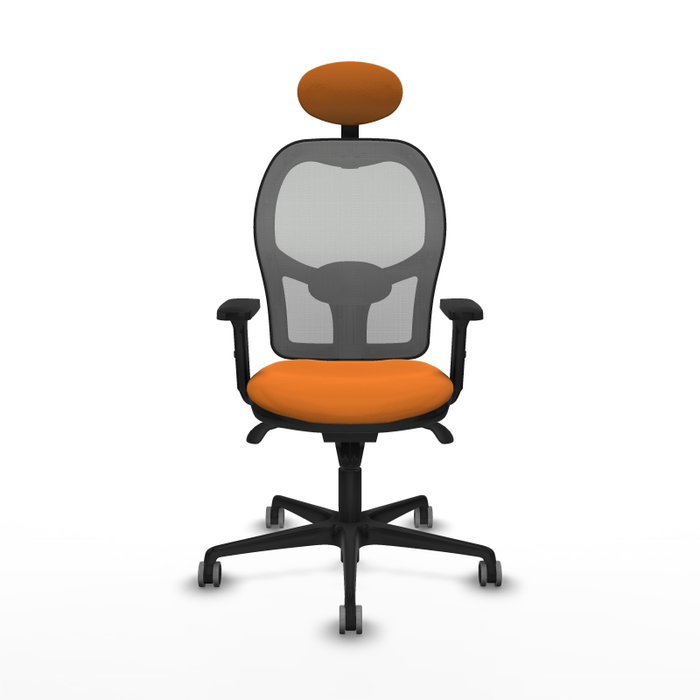 PIQUERAS Y CRESPO Silla de oficina Jorquera Sincro Naranja y Gris