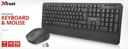 Trust THOZA Teclado y Ratón Inalámbricos con 13 Teclas Multimedia
