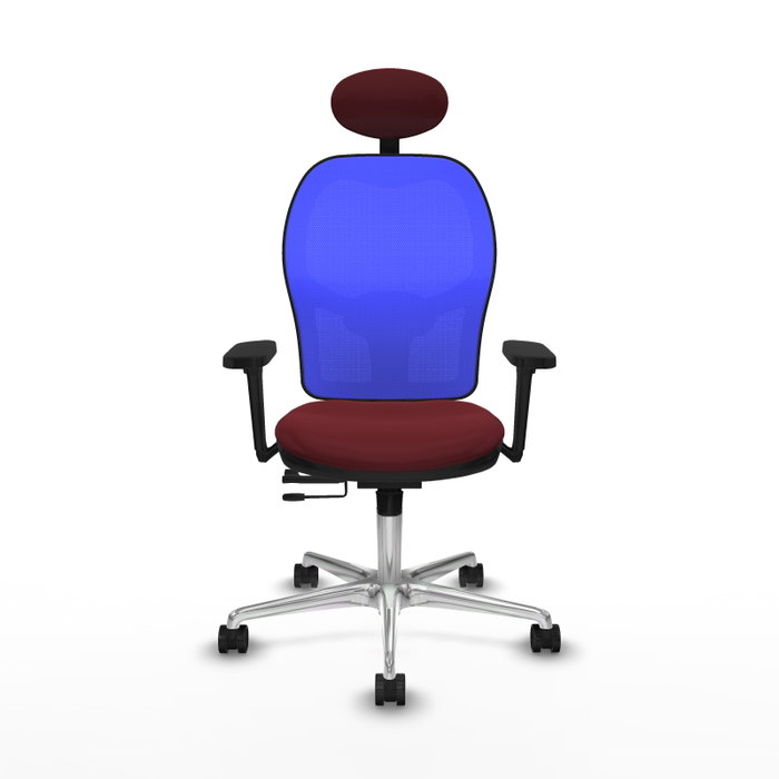 PIQUERAS Y CRESPO Silla de oficina Jorquera Granate y Azul PIQUERAS Y CRESPO Silla de oficina Jorquera Granate y Azul