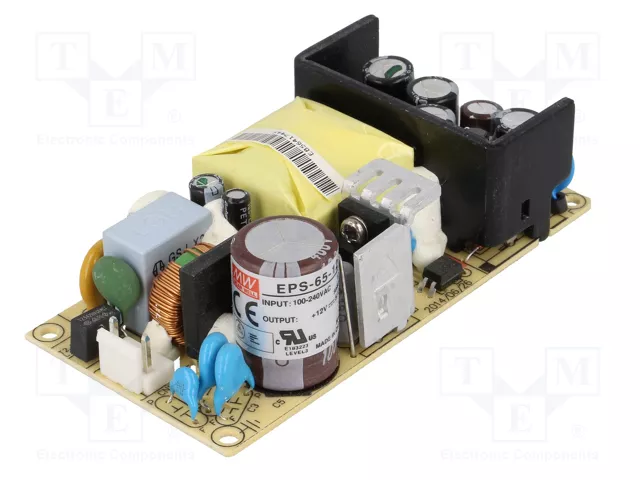 MEAN WELL EPS-65-12 Alimentador de impulso abierto 65,04W 12V DC