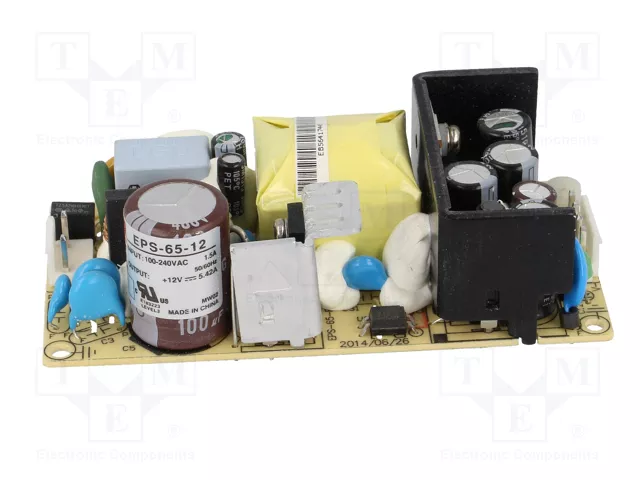 MEAN WELL EPS-65-12 Alimentador de impulso abierto 65,04W 12V DC
