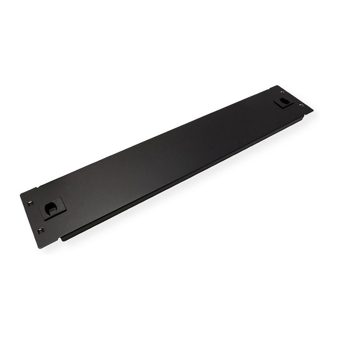 ROLINE 26.30.0001 Tapa Ciega de Acero Negro 2U para Rack 19 Pulgadas (48.3 cm), Snap-in
