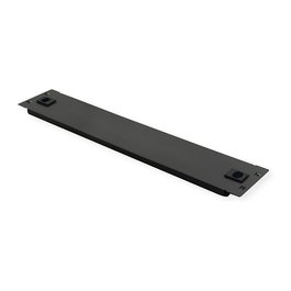 ROLINE 26.30.0001 Tapa Ciega de Acero Negro 2U para Rack 19 Pulgadas (48.3 cm), Snap-in