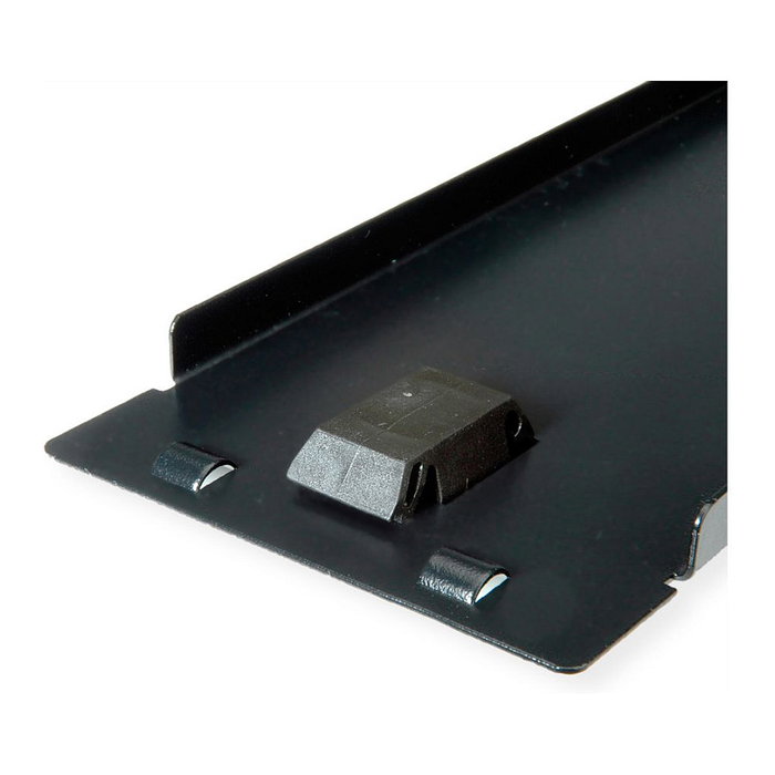 ROLINE 26.30.0001 Tapa Ciega de Acero Negro 2U para Rack 19 Pulgadas (48.3 cm), Snap-in