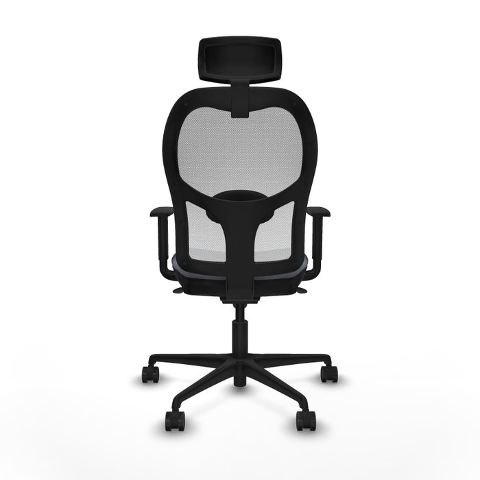 PIQUERAS Y CRESPO Silla de oficina Jorquera con mecanismo Sincro, Gris y Blanco