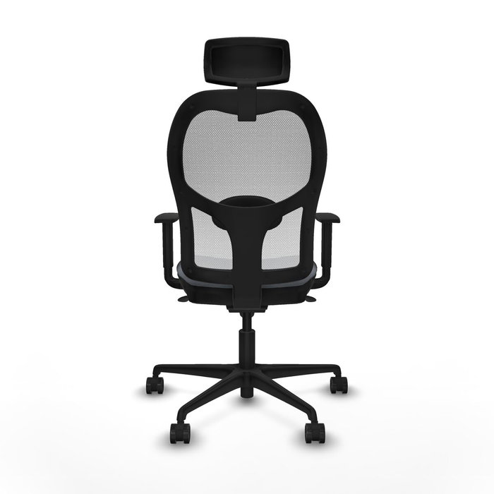 PIQUERAS Y CRESPO Silla de oficina Jorquera con mecanismo Sincro, Gris y Blanco