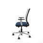 PIQUERAS Y CRESPO Silla de oficina Haches Azul marino y Blanco